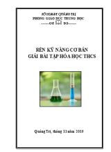 Rèn kỹ năng cơ bản giải bài tập Hóa học THCS